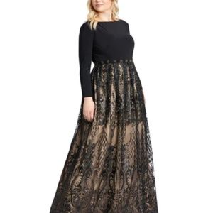 NWT - Mac Duggal Lace A-Line Gown